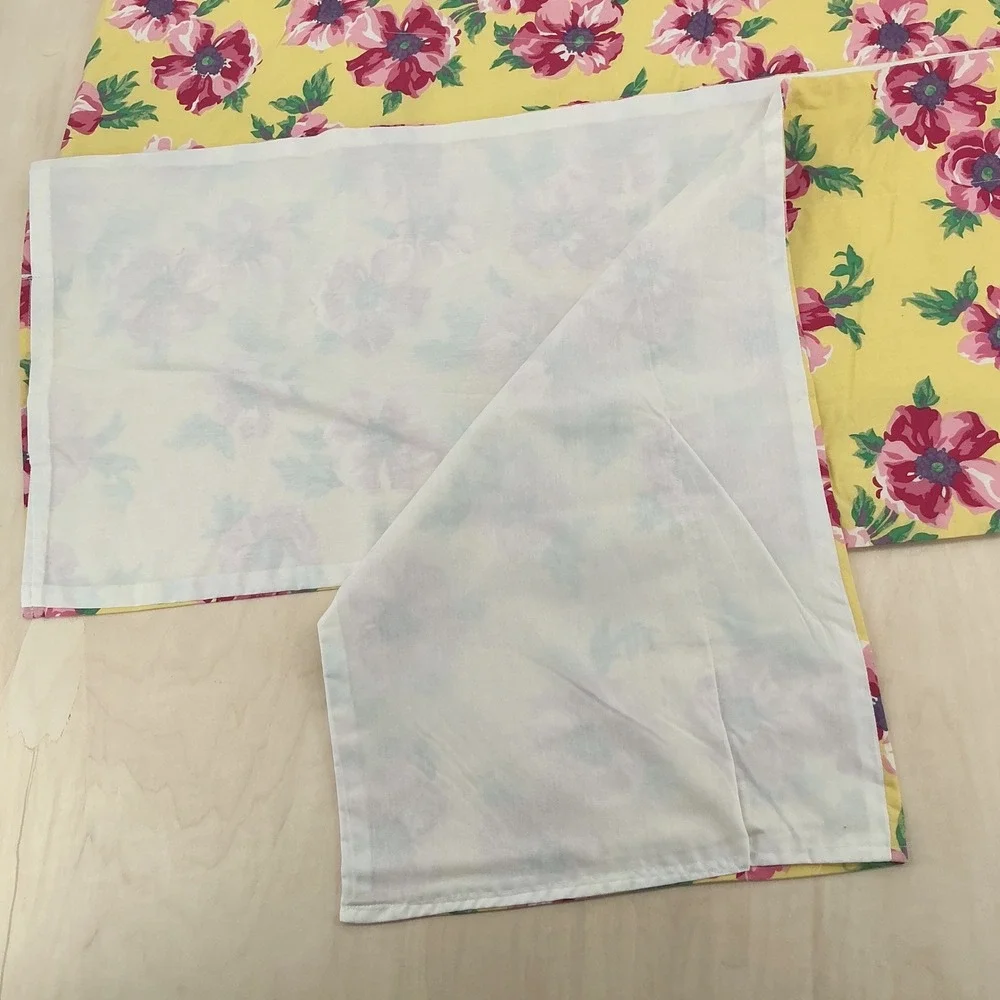 Ralph Lauren Chelsea Valance Custom Set Yellow Floral Poppy 14x166 14x82 2pc